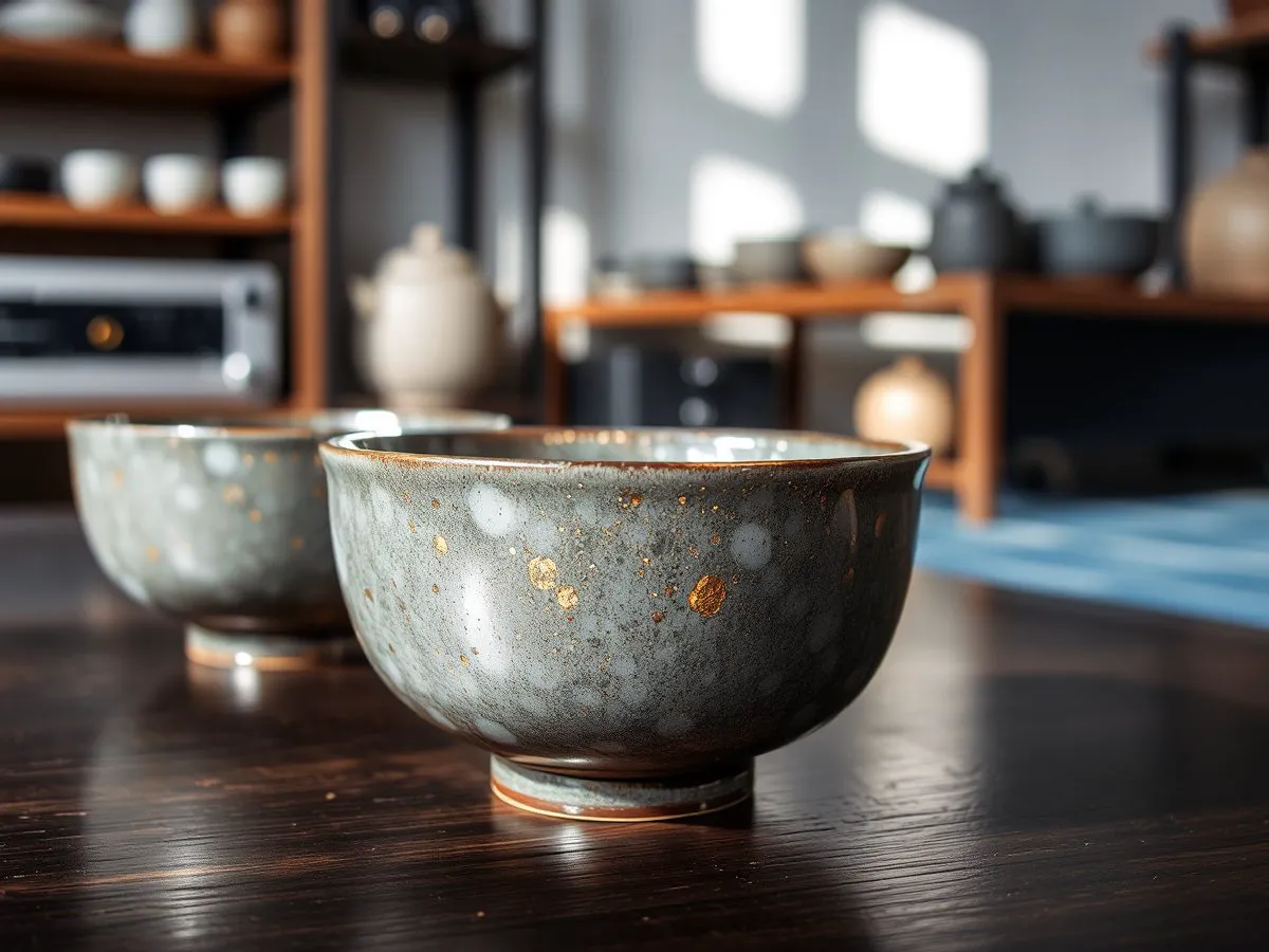 油滴釉色建盏茶器展示