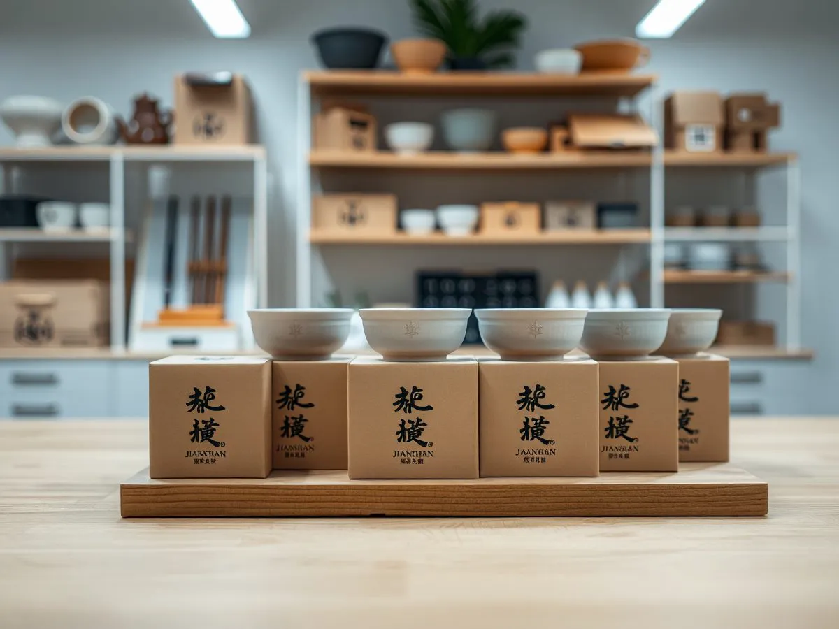 开河窑定制建盏礼盒成品展示