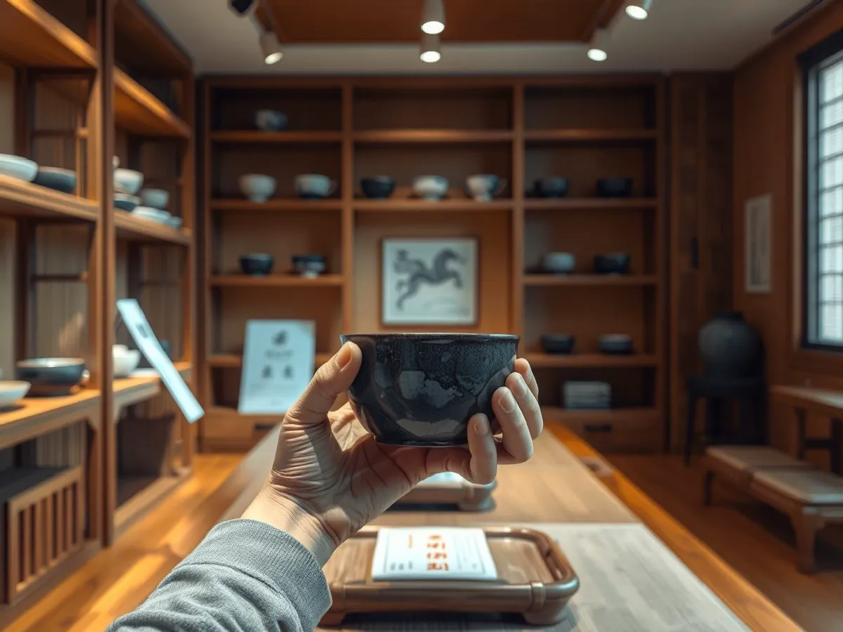 收藏级建盏展示与鉴赏场景
