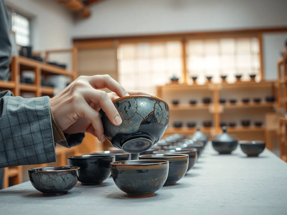 开河窑收藏级建盏鉴赏场景