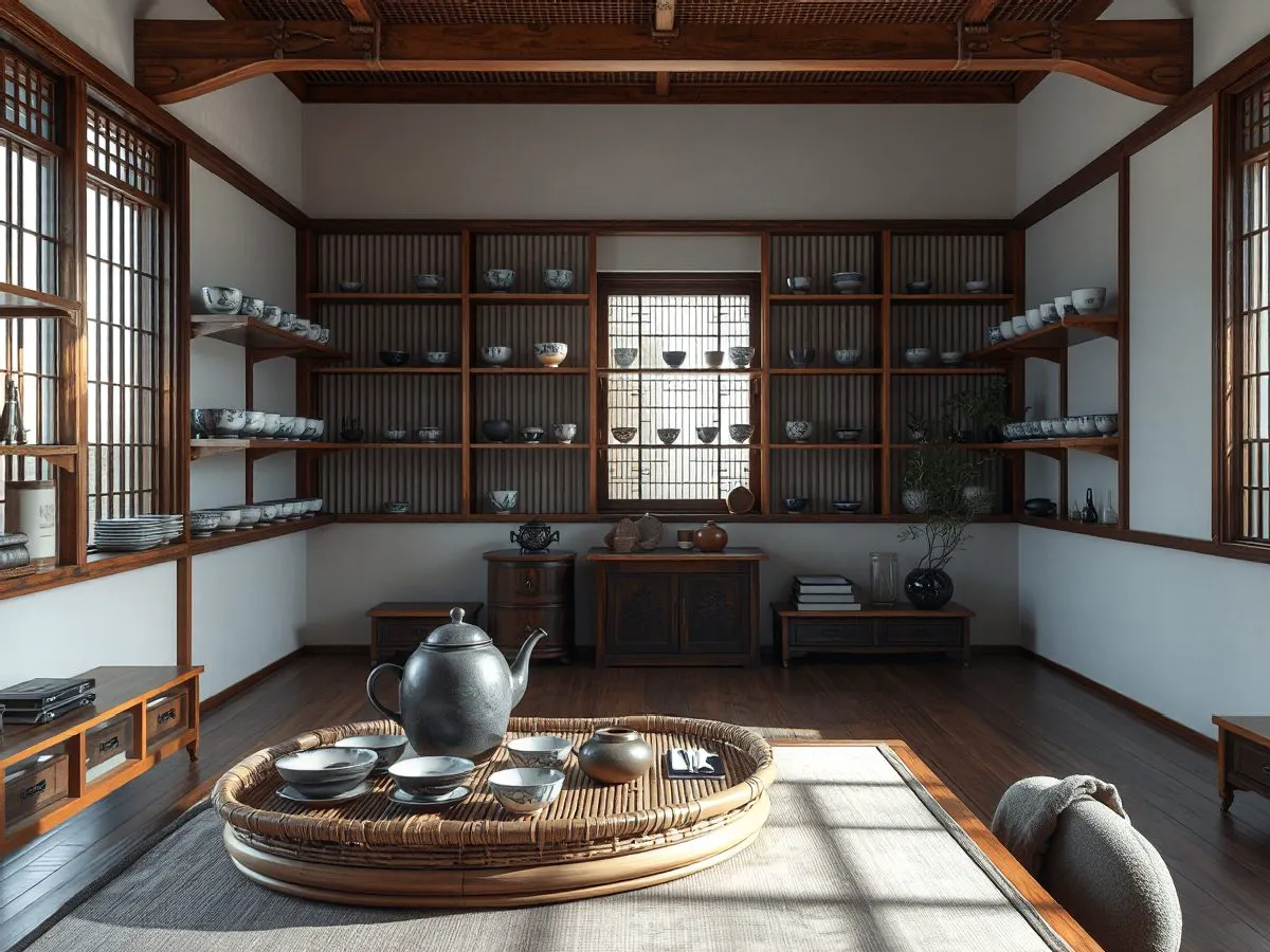 开河窑新店开业茶具批量采购方案展示场景